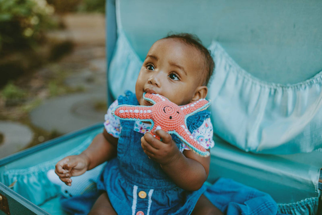 Plush Ocean Toy - Starfish Rattle - Premium Baby Toys & Activity Equipment from Pebble - Just $18.95! Shop now at Pat's Monograms