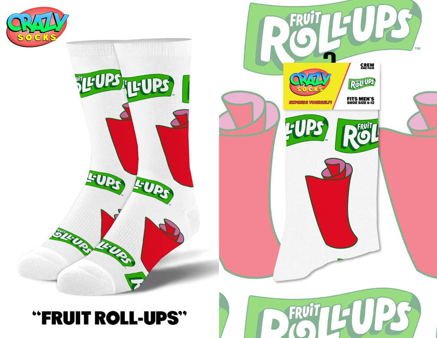 FRUIT ROLL UPS CRAZY SOCKS - Premium Socks from Crazy Socks - Just $8! Shop now at Pat's Monograms