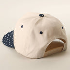 SMALL POLKA DOT Brim Two-Tone Trucker Hat — Fashion City