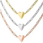 Paperclip Heart Necklace - Premium  from WJW - Just $29.95! Shop now at Pat's Monograms