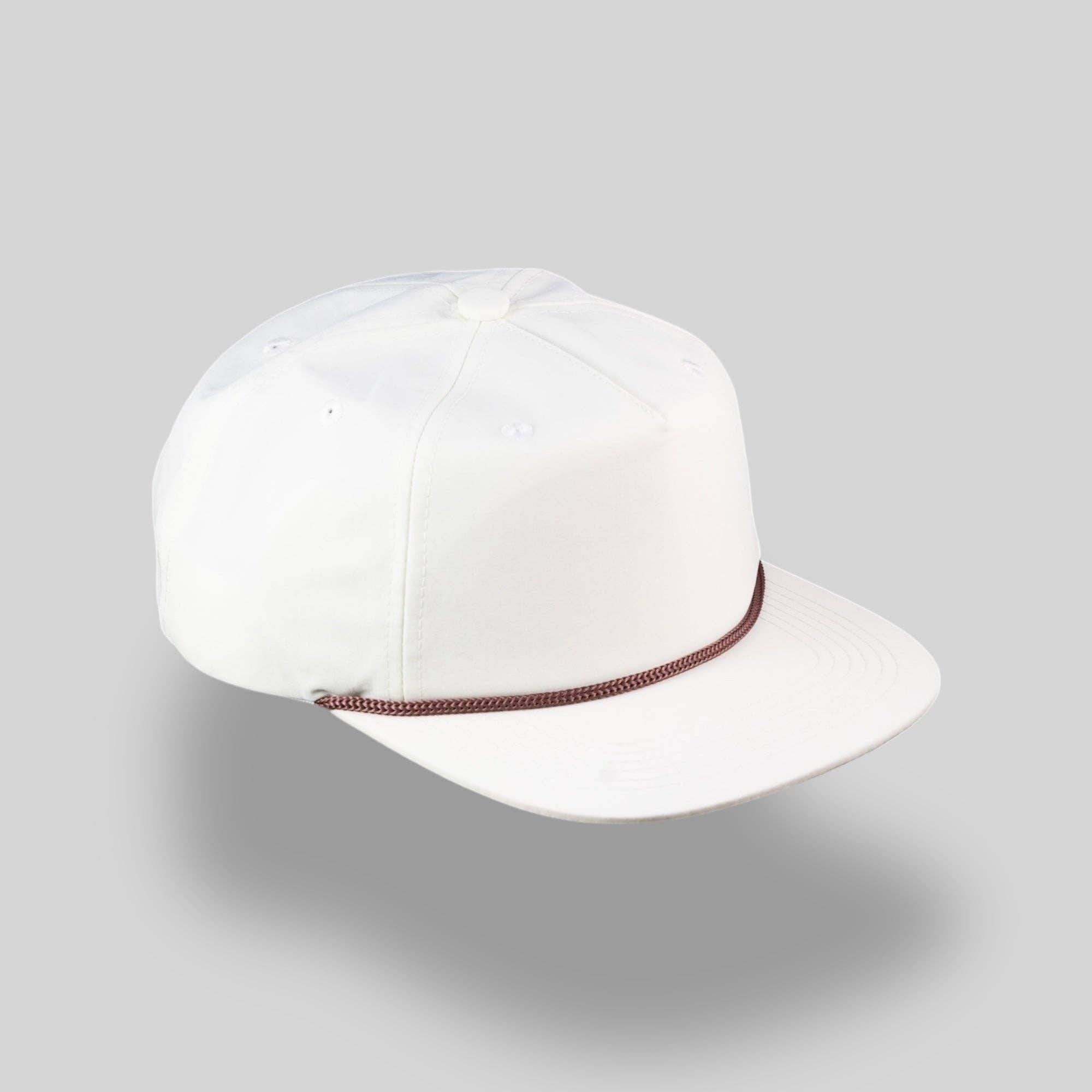 Ivory / Brown Rope - Premium Hats & Caps from Blank Rope Hats - Just $18.95! Shop now at Pat's Monograms