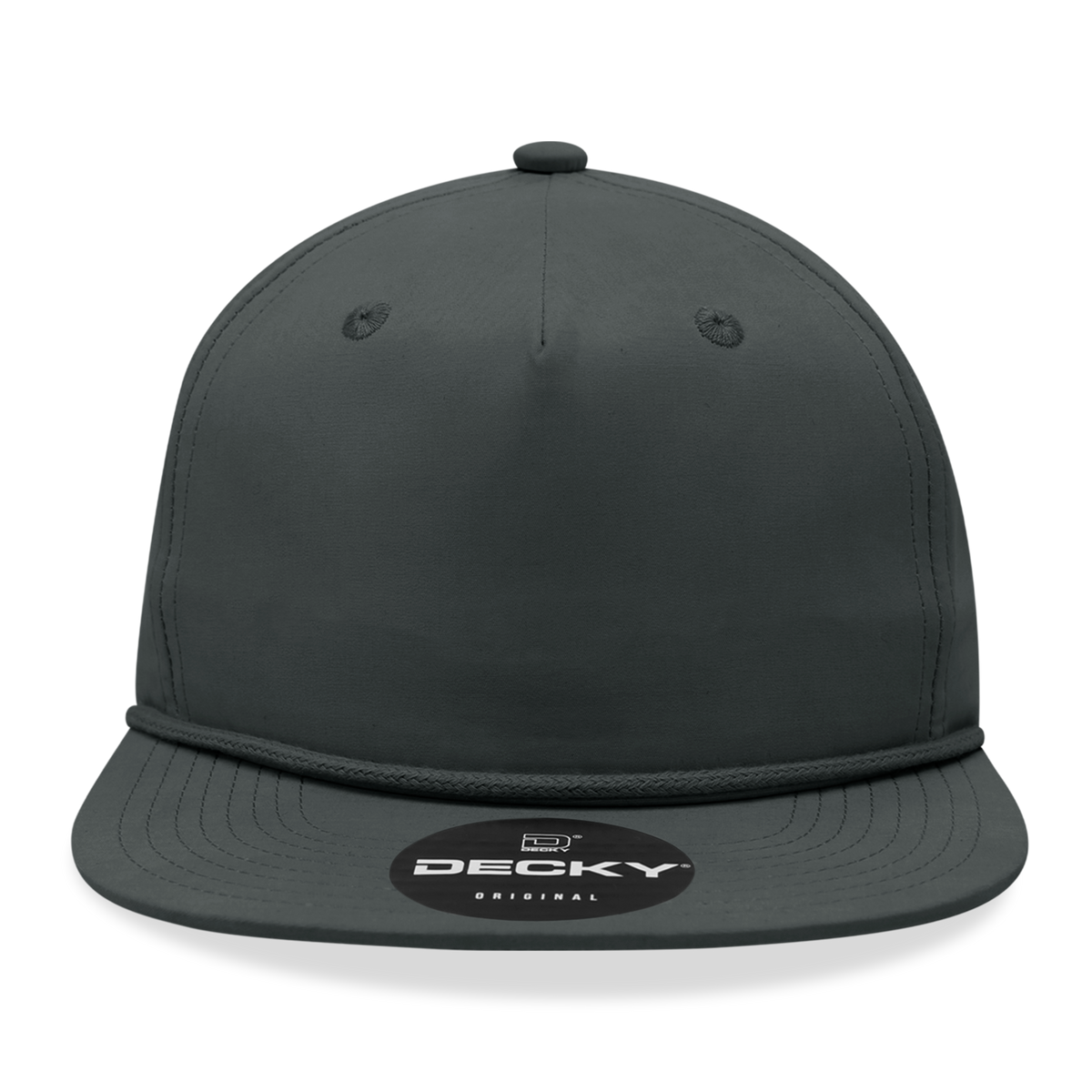 Decky 6032 Classic Rope Cap, 5 Panel Flat Bill Hat, Snapback — The Park Wholesale Caps
