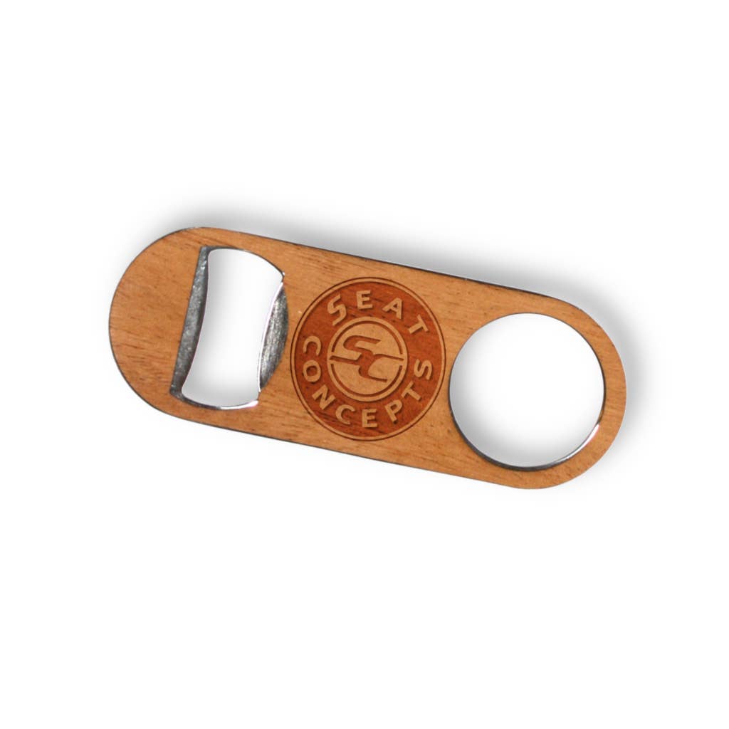 Customizable Wooden Keychain Bottle Opener - Premium barware from WUDN Handcrafted - Just $11! Shop now at Pat's Monograms