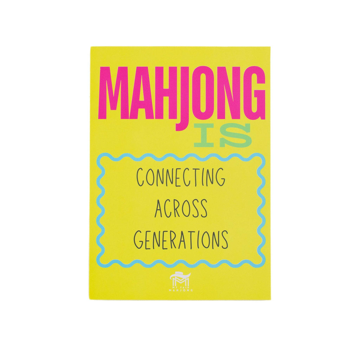 MAHJONG SHUFFLE CARD  |  Mahjong Is Series  |  Sized to Store with League Cards