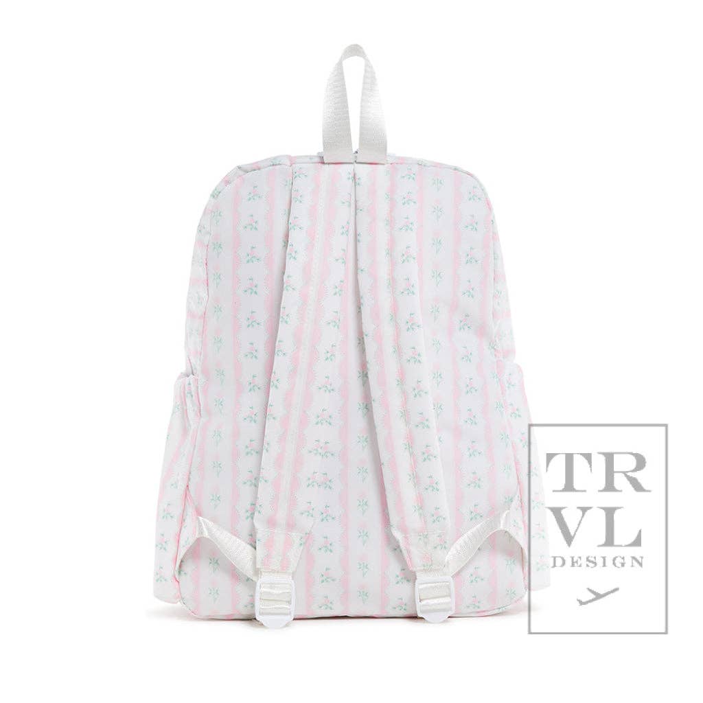 Backpacker - Ribbon Floral Pink - Premium Backpack from TRVL Design - Just $64.95! Shop now at Pat's Monograms