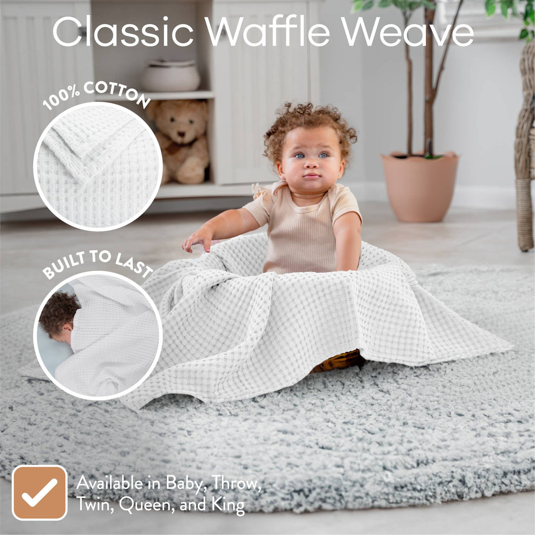 Waffle Blanket for Baby by Comfy Cubs - Premium Baby Blanket from Comfy Cubs - Just $32.95! Shop now at Pat's Monograms