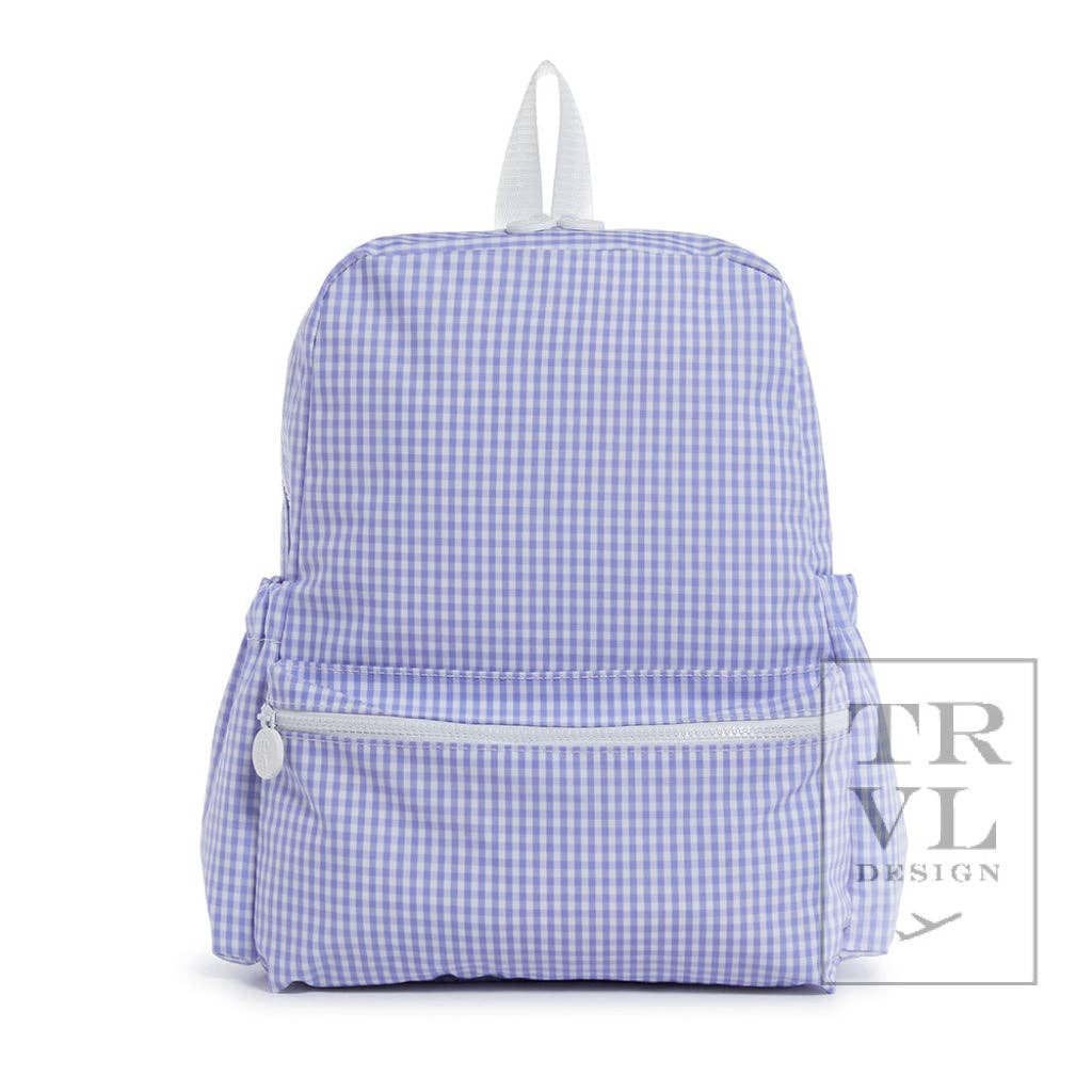 Backpacker - Backpack Gingham Lilac - Premium Backpack from TRVL Design - Just $64.95! Shop now at Pat's Monograms