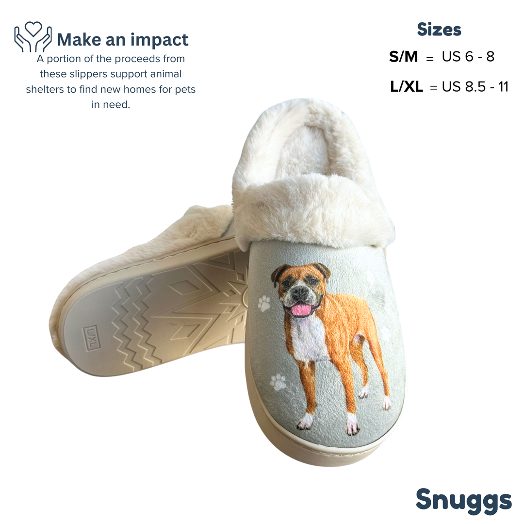 Boxer Snuggs Slippers - Premium Slippers from E&S Pets - Just $24.95! Shop now at Pat's Monograms