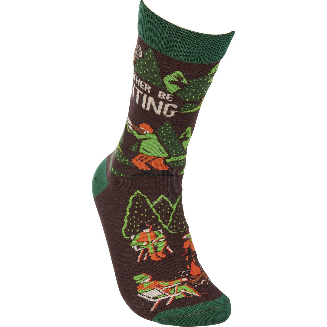 I'd Rather Be Hunting Socks - Premium Socks from Primitives by Kathy - Just $10.95! Shop now at Pat's Monograms