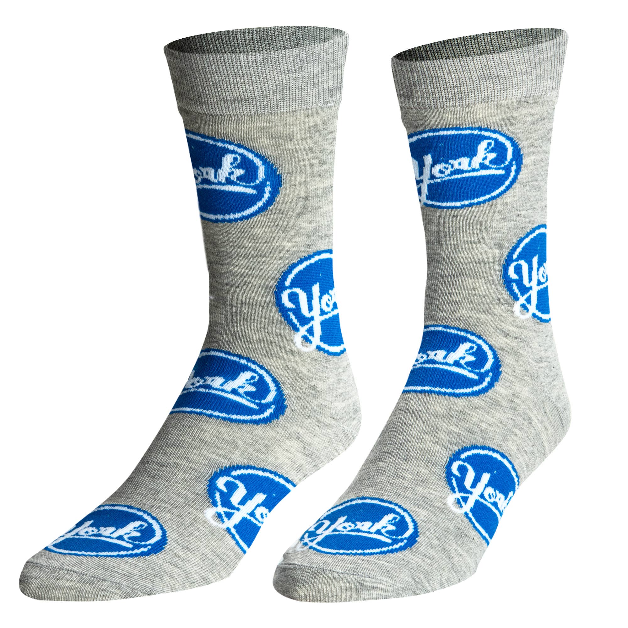 York Logo - Mens Crew Folded - Premium socks from Crazy Socks - Just $8! Shop now at Pat's Monograms