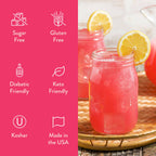 Strawberry Pink Lemonade Syrup Concentrate - Premium drink mix from Jordan's Skinny Mixes - Just $9.59! Shop now at Pat's Monograms