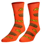 Reese's Cups  - Mens Crew Folded - Premium socks from Crazy Socks - Just $7! Shop now at Pat's Monograms