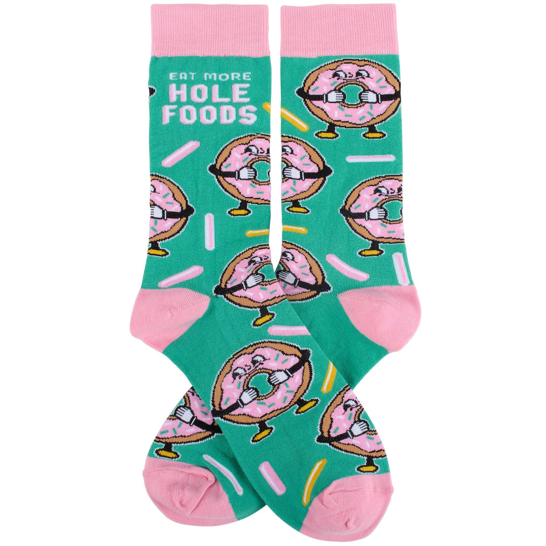 Eat More Hole Foods Socks - Premium Socks from Primitives by Kathy - Just $11.50! Shop now at Pat's Monograms