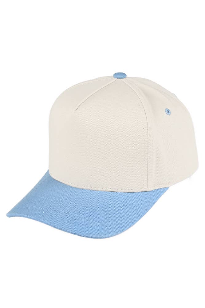 C.C Two Tone Canvas Trucker Hat Baseball Cap - Premium baseball cap from Hana - Just $12! Shop now at Pat's Monograms