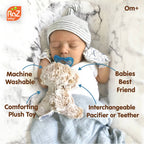 RaZbuddy Bobby Bear Paci/Teether Holder - Premium Baby Accessories from RaZbaby - Just $13.99! Shop now at Pat's Monograms