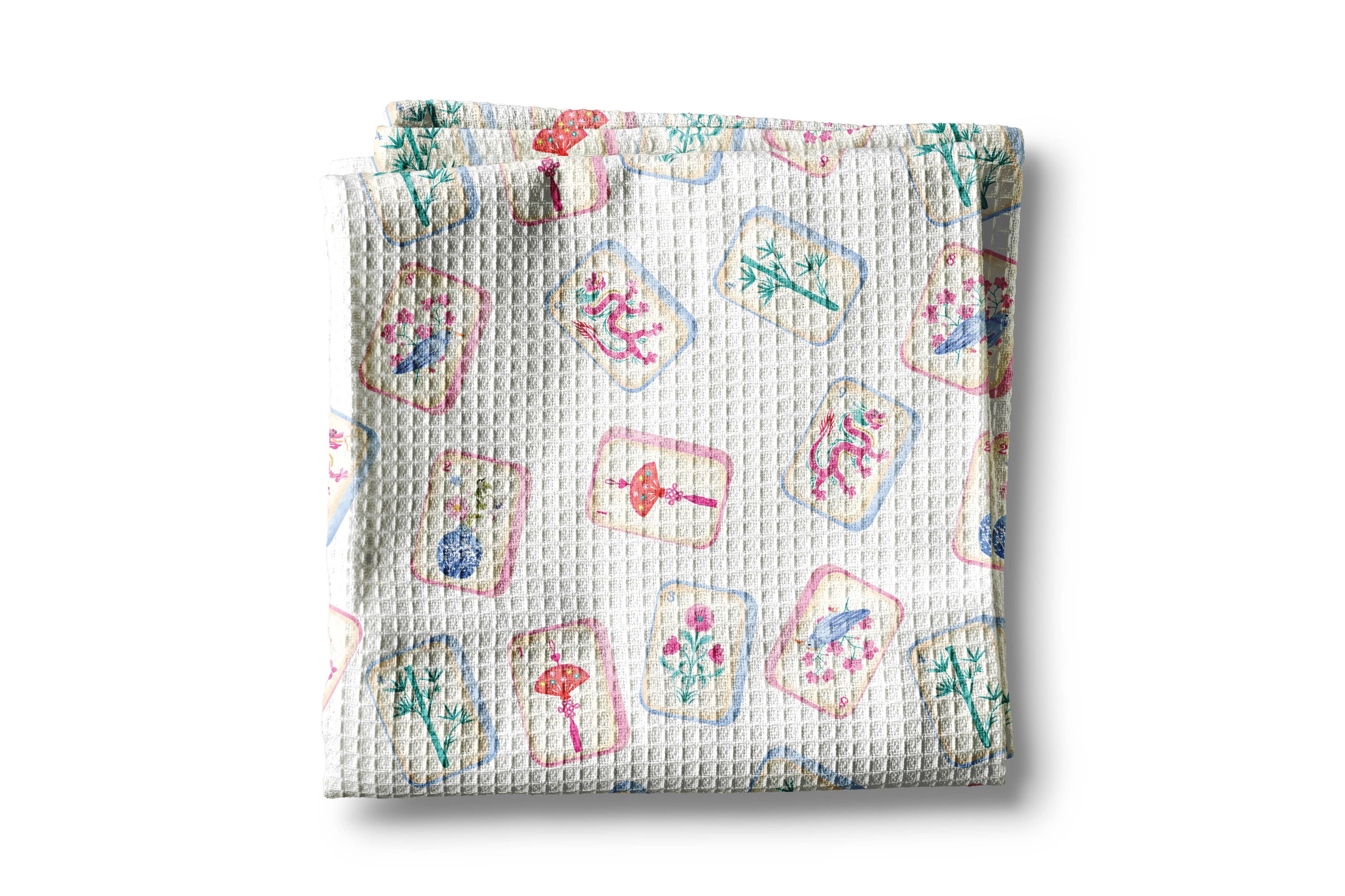 Mahjong Kitchen Towel - Premium Kitchen Towel from Canary Road - Just $15.95! Shop now at Pat's Monograms