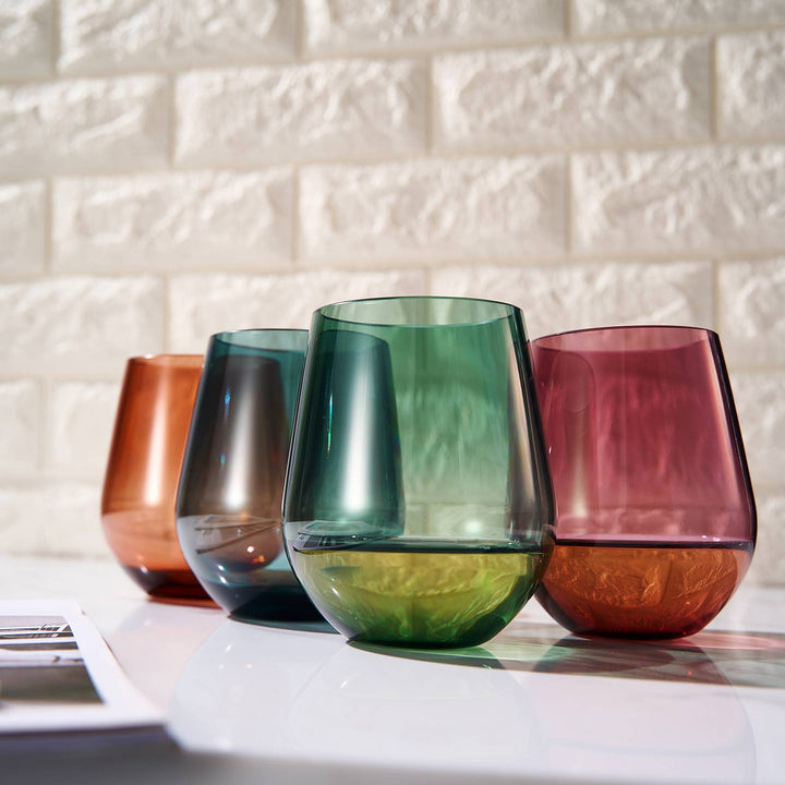 Shatterproof Tritan Stemless Wine Glasses, Set of 4 - Premium  from The Wine Savant / Khen Glassware - Just $26.95! Shop now at Pat's Monograms
