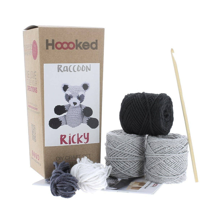 DIY Crochet Kit Raccoon Ricky - Premium Baby Gift from Hoooked - Just $11.94! Shop now at Pat's Monograms