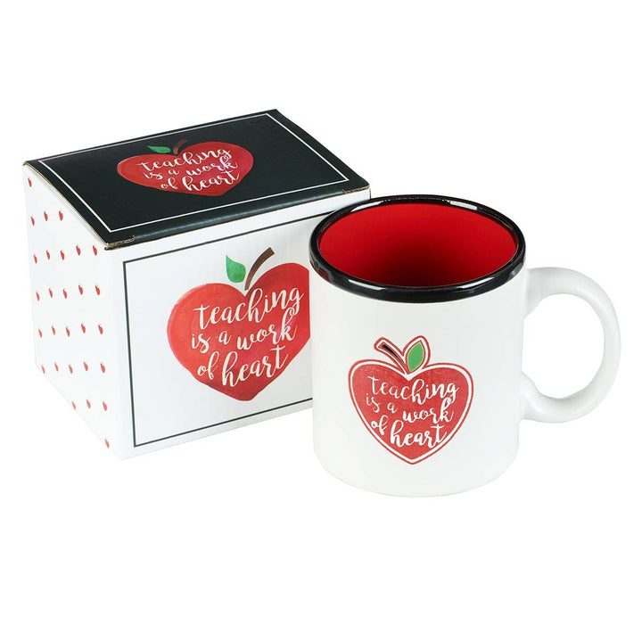 Teaching is a Work of Heart Coffee Mug - Premium gift item from Christian Art Gifts - Just $12.95! Shop now at Pat's Monograms