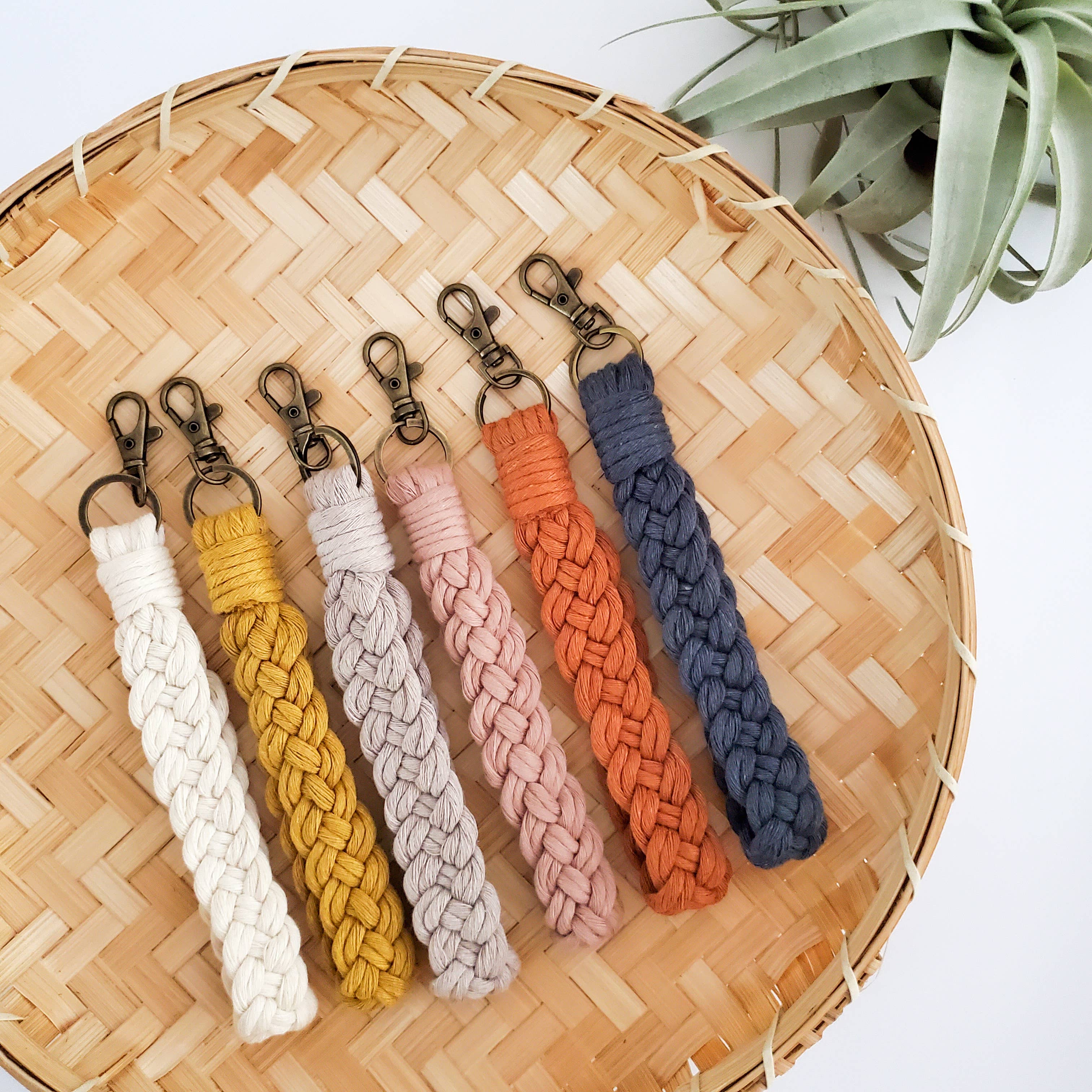 Braided Macrame Wristlet Keychain - Premium Accessories from Under The Pines Goods - Just $13.95! Shop now at Pat's Monograms