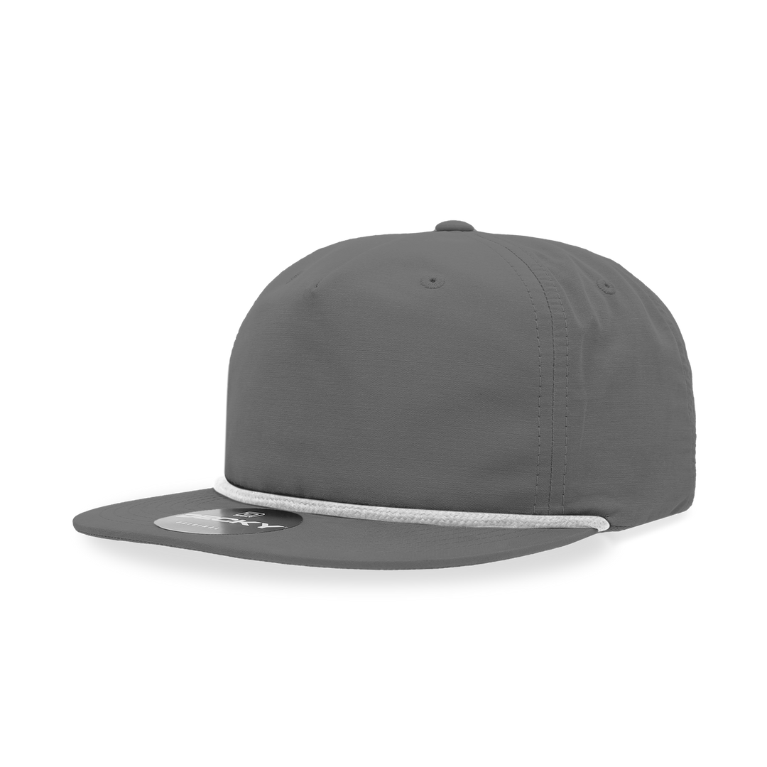 Decky 6032 Classic Rope Cap, 5 Panel Flat Bill Hat, Snapback - Premium Caps from The Park Wholesale - Just $14.95! Shop now at Pat's Monograms