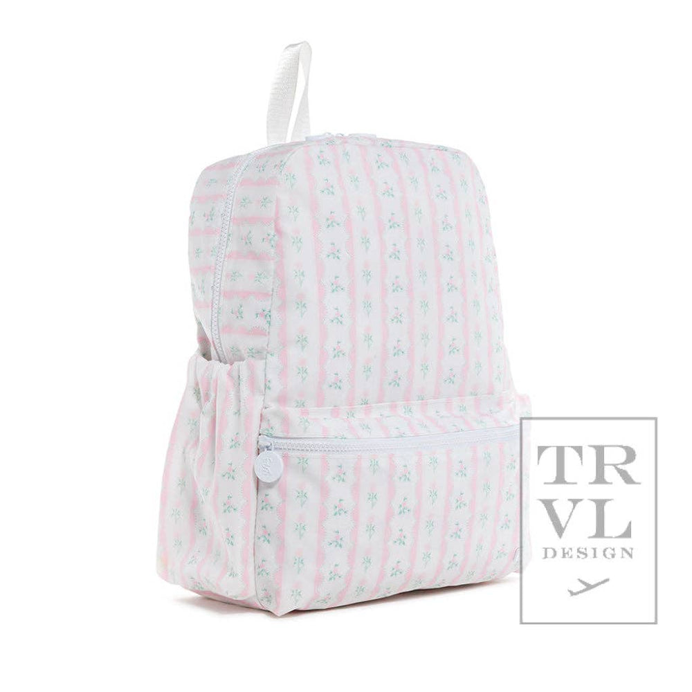 Backpacker - Ribbon Floral Pink - Premium Backpack from TRVL Design - Just $64.95! Shop now at Pat's Monograms