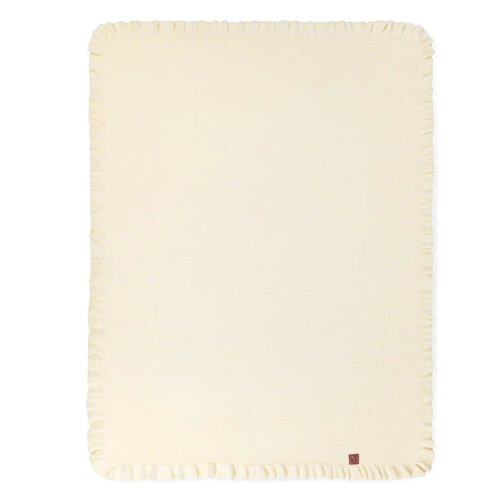 Ruffled Knit Baby Blanket - 100% Cotton - Premium Baby Blanket from SwaddleAn - Just $44.95! Shop now at Pat's Monograms