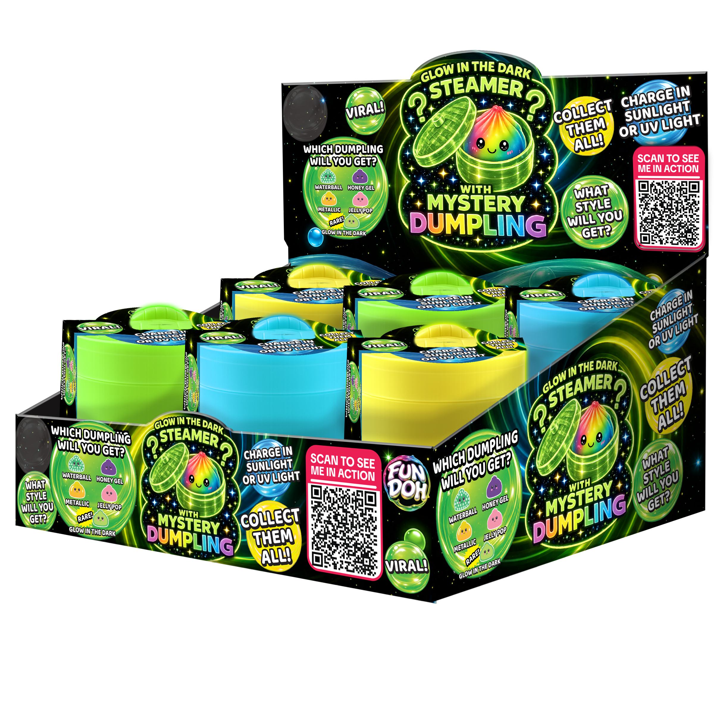 Glow-in-the-Dark Mystery Dumpling Squishy Toy - Premium novelty from Novelty Brands - Just $14.95! Shop now at Pat's Monograms