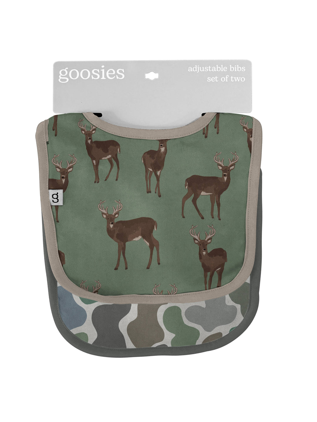 Deer and Pebble Camo - Bib Set - Premium Baby Accessories from Goosies - Just $25.95! Shop now at Pat's Monograms