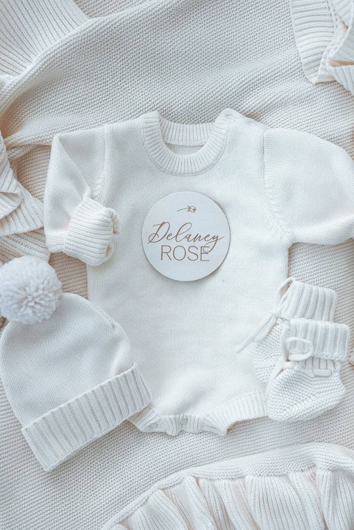 Knit Sweater Bubble Romper