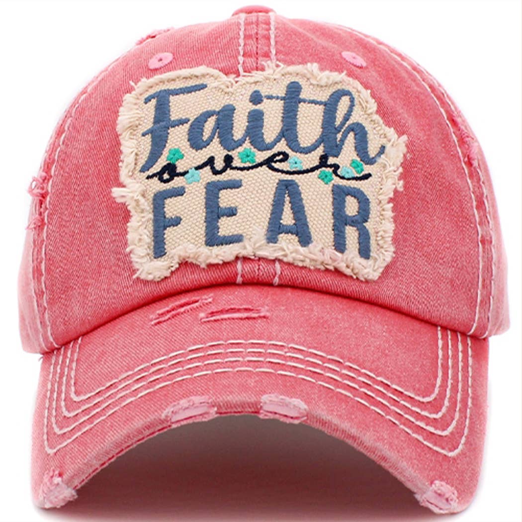 Faith Over Fear Hat - Premium Hat from Your Fashion Wholesale - Just $22.95! Shop now at Pat's Monograms