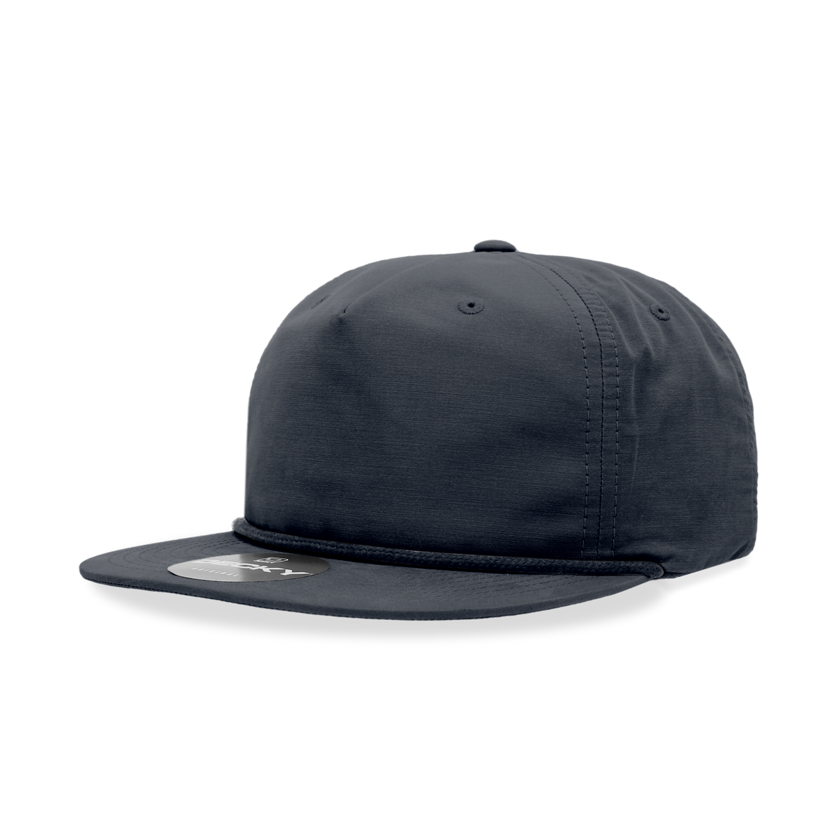 Decky 6032 Classic Rope Cap, 5 Panel Flat Bill Hat, Snapback — The Park Wholesale Caps