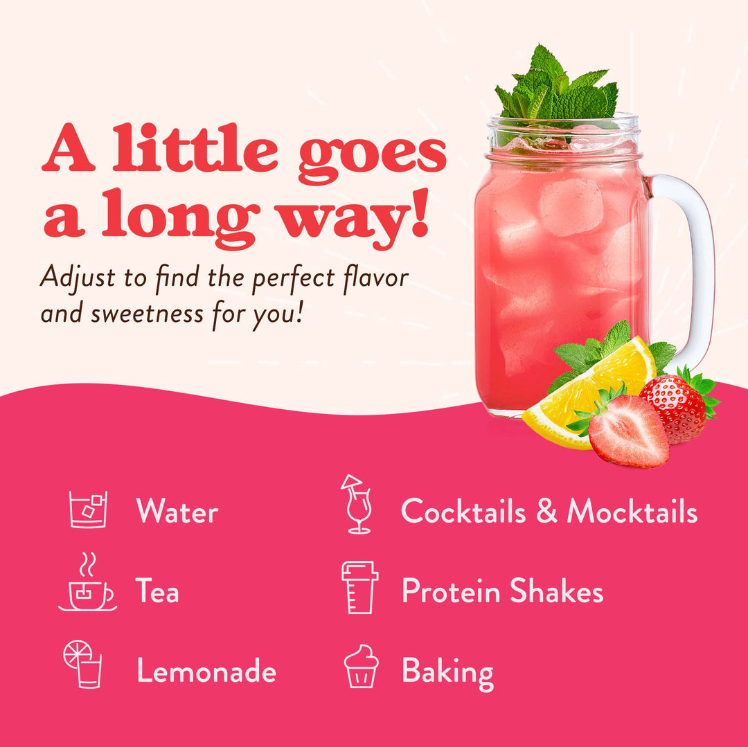 Strawberry Lemonade Syrup Concentrate - Premium drink mix from Jordan's Skinny Mixes - Just $8.99! Shop now at Pat's Monograms