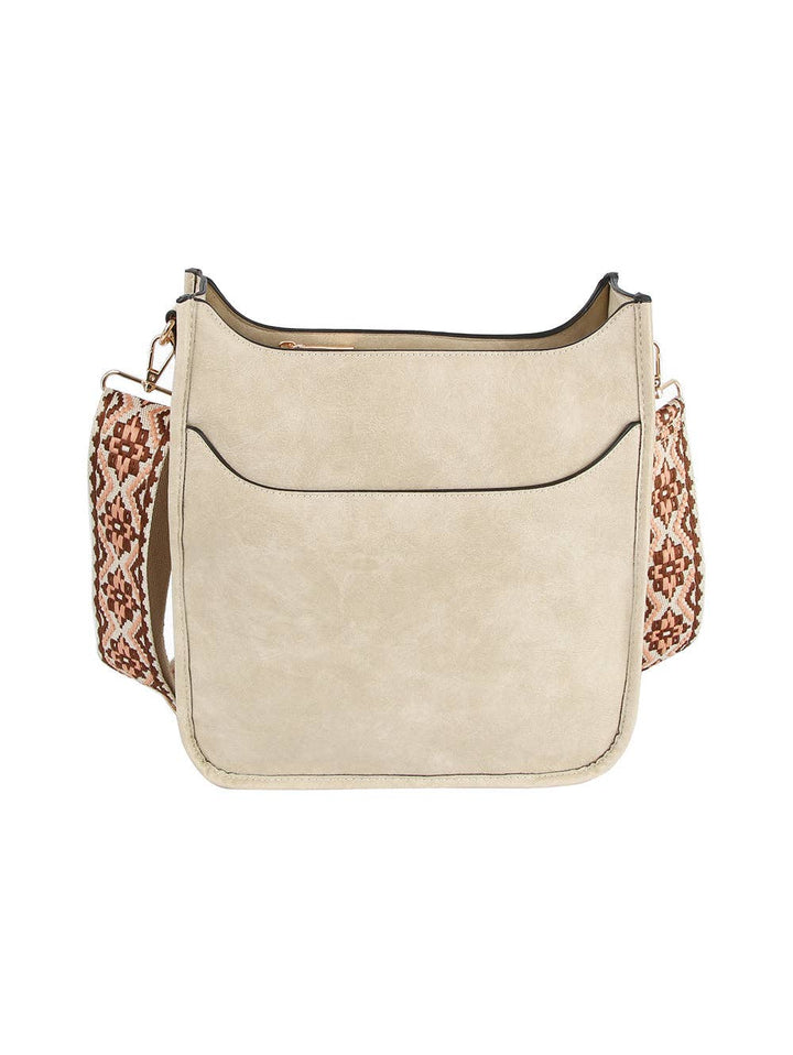 Front Pocket Stylized Strap Shoulder Bag - Premium handbag from Handbag Factory Corp - Just $42.95! Shop now at Pat's Monograms