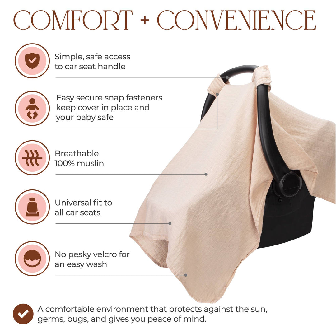 Baby Car Seat Cover by Comfy Cubs - Premium  from Comfy Cubs - Just $24.99! Shop now at Pat's Monograms