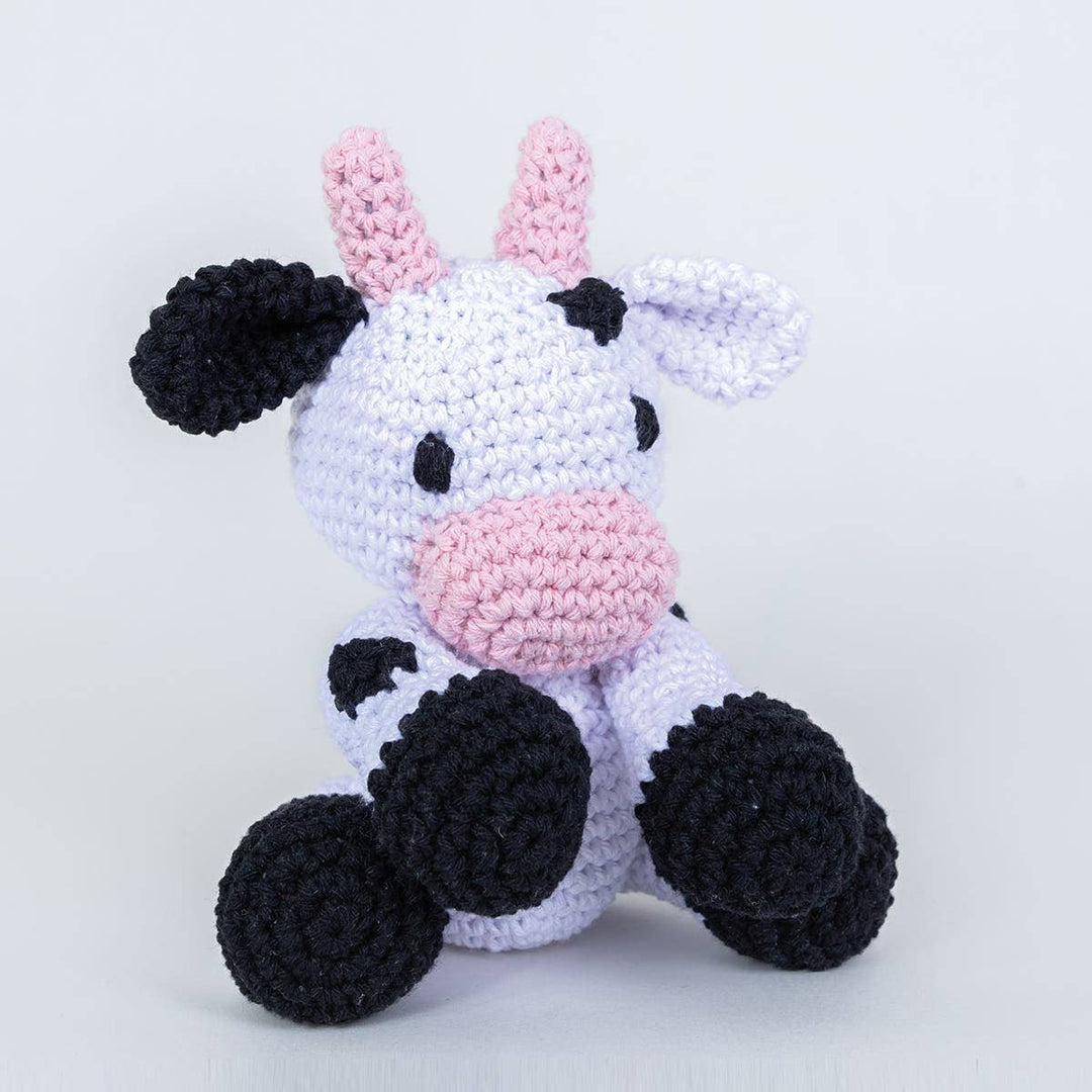 DIY Crochet Kit Cow Kirby - Premium Baby Gift from Hoooked - Just $11.94! Shop now at Pat's Monograms