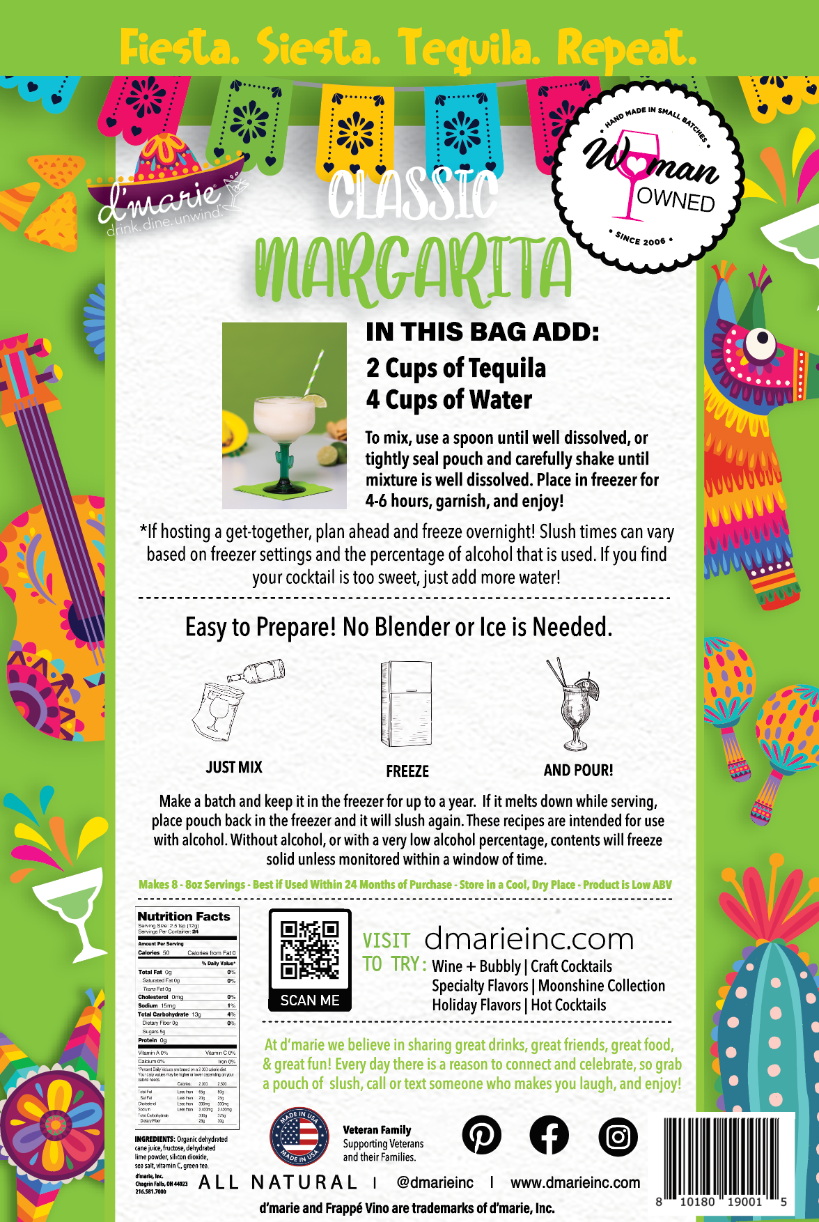 Classic Margarita - Ready-To-Freeze Cocktail
