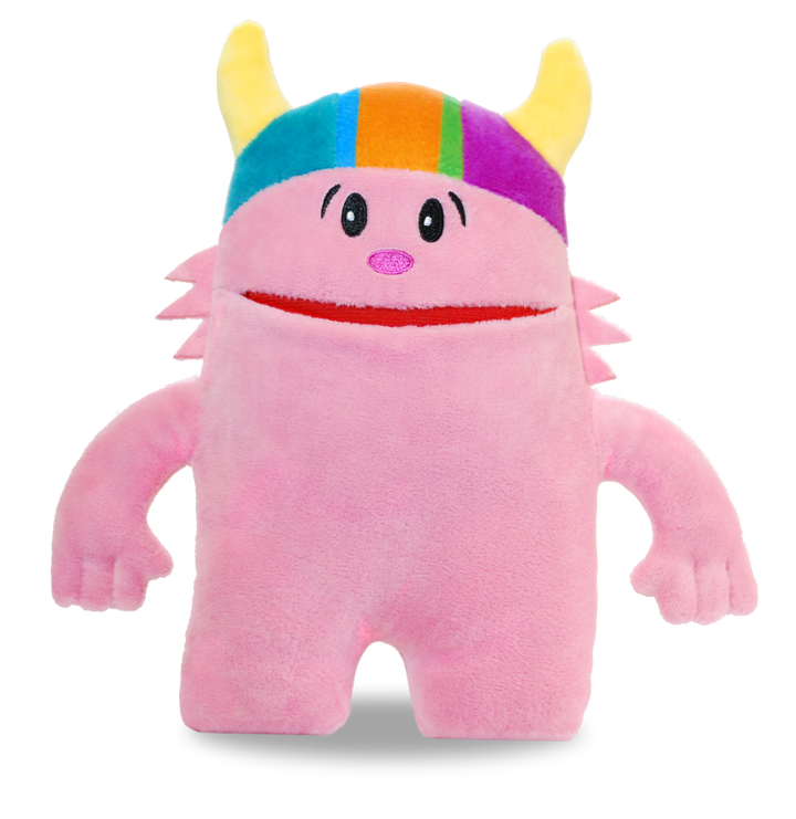 Ollie Pink Monster Tooth Fairy Pillow unique grandchild gift - Premium stuffed animals from The Tooth Brigade - Just $15.95! Shop now at Pat's Monograms
