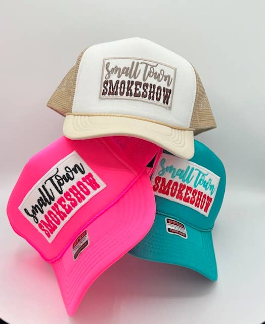 Small Town Smoke Show Foam Trucker Hat - Premium Headwear from Lucky Girl TX - Just $24.95! Shop now at Pat's Monograms