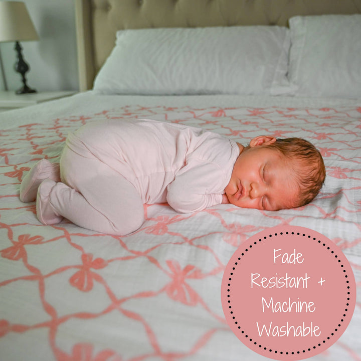 Beautiful Bows Baby Swaddle Blanket - Premium Swaddle from LollyBanks - Just $19.95! Shop now at Pat's Monograms