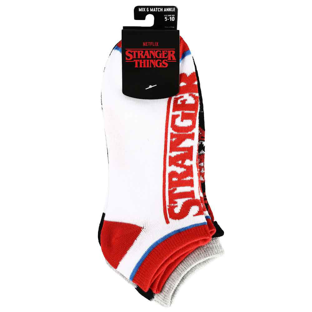 Stranger Things 5 Pair Ankle Socks - Premium Socks from Bioworld - Just $17.95! Shop now at Pat's Monograms