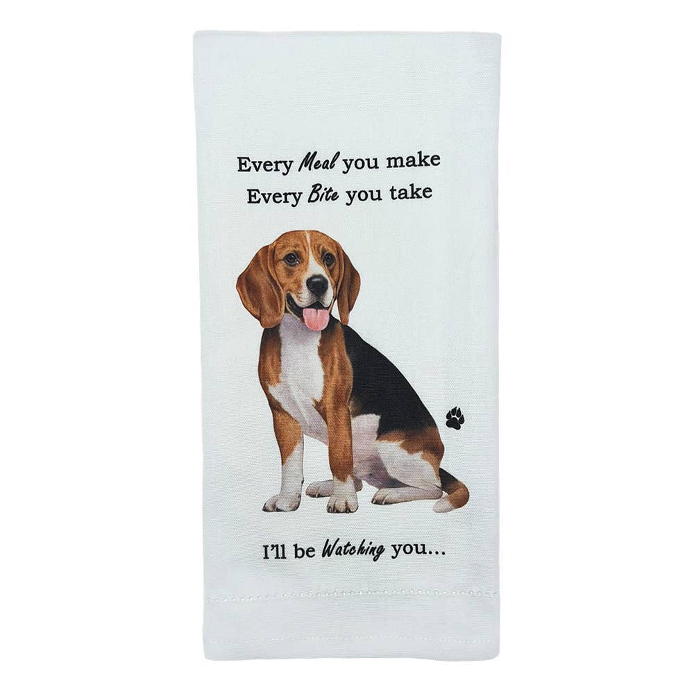 Beagle Kitchen Towel - Premium Kitchen Towels from E&S Pets - Just $10.95! Shop now at Pat's Monograms