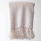 Oden Textured Boucle Throw: Cream / 50" X 60" - Premium blankets from Tajik Home LLC - Just $68.95! Shop now at Pat's Monograms