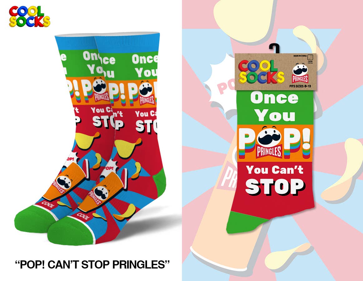 Pop! Cant Stop - Mens Crew Folded - Premium Socks from Cool Socks - Just $12.95! Shop now at Pat's Monograms