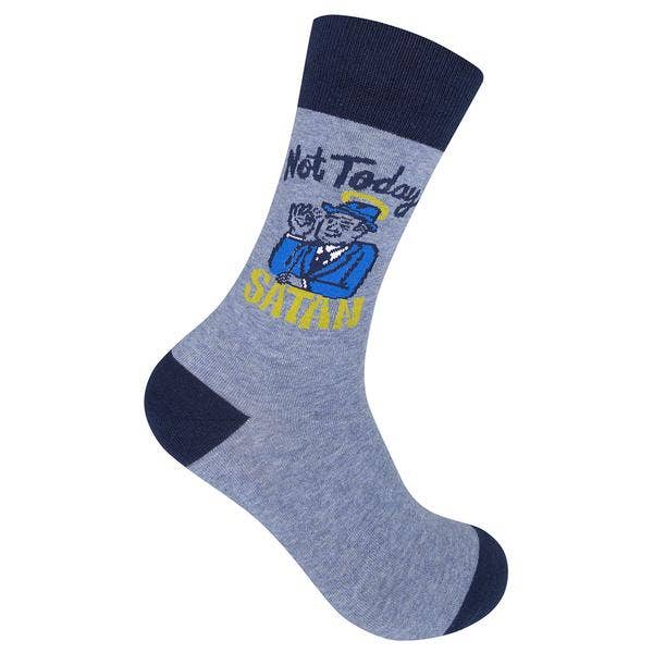 Not Today Satan Socks - Premium Socks from Funatic - Just $12.95! Shop now at Pat's Monograms