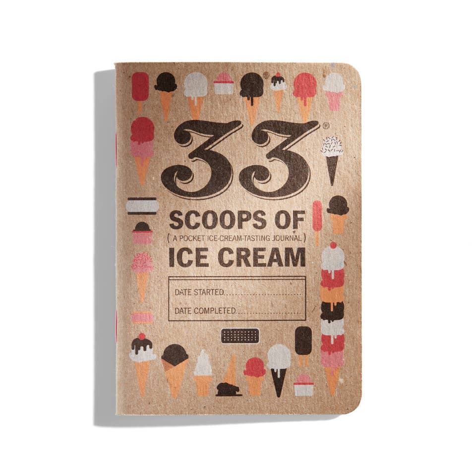 33 Scoops Of Ice Cream Journal - Premium gift item from 33 Books Co. - Just $5.95! Shop now at Pat's Monograms