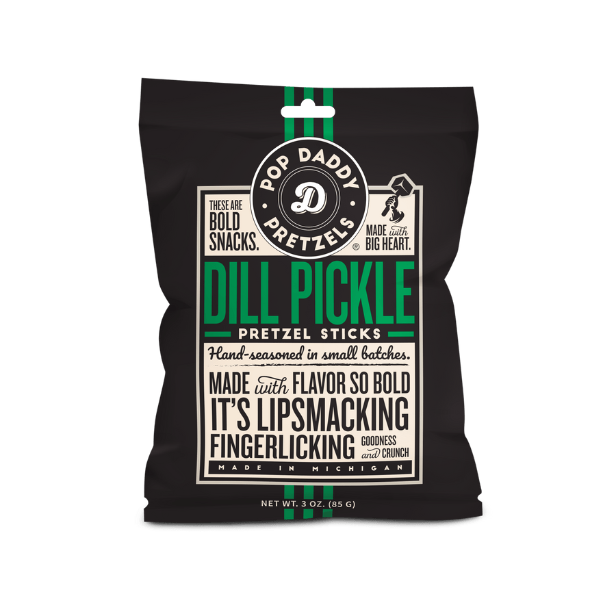 Dill Pickle Seasoned Pretzels 3.0oz - Premium gourmet Foods from Pop Daddy Snacks - Just $3.95! Shop now at Pat's Monograms