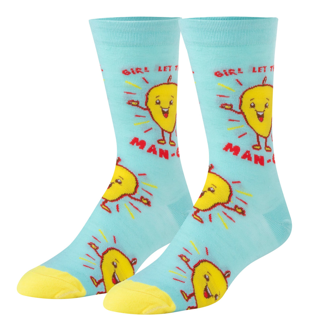 Let that Man-GO Crew Socks - Premium Socks from Crazy Socks - Just $7.00! Shop now at Pat's Monograms