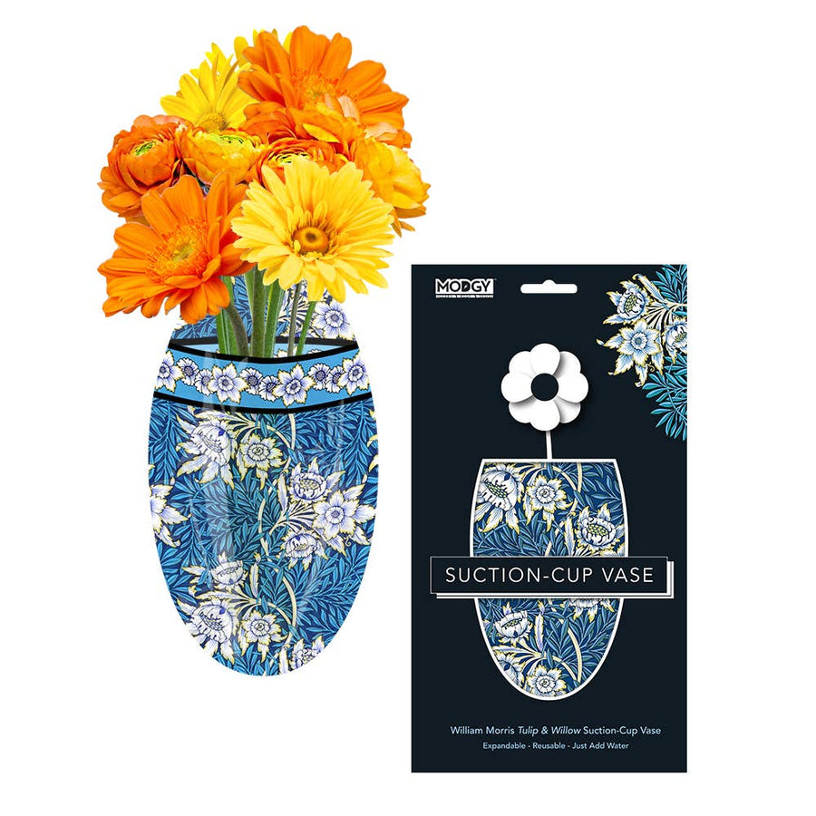 William Morris - Tulip & Willow Oval Suction Cup Vase - Premium decor from Modgy - Just $9.95! Shop now at Pat's Monograms