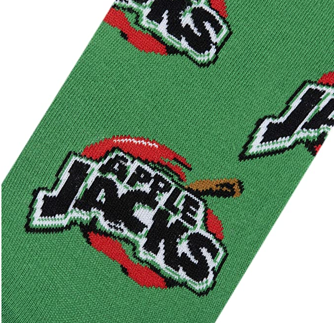 Apple Jacks Crew Socks - Premium Socks from Crazy Socks - Just $8! Shop now at Pat's Monograms